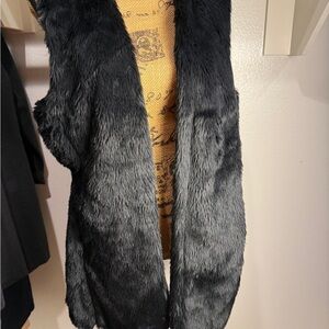 Jolt Black Faux Fur Teddy Coat